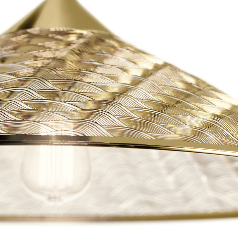 Luminaire suspendu en métal perforé 1 lumière Adhvay