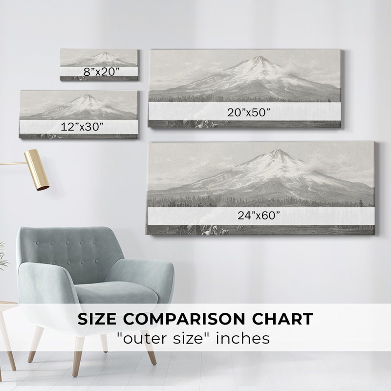 " Mount Shasta ", 24" H x 60" W x 1.5" D