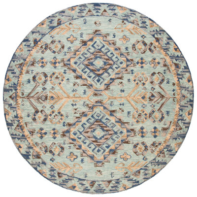 Deyoung Hand Tufted Wool Southwestern Rug