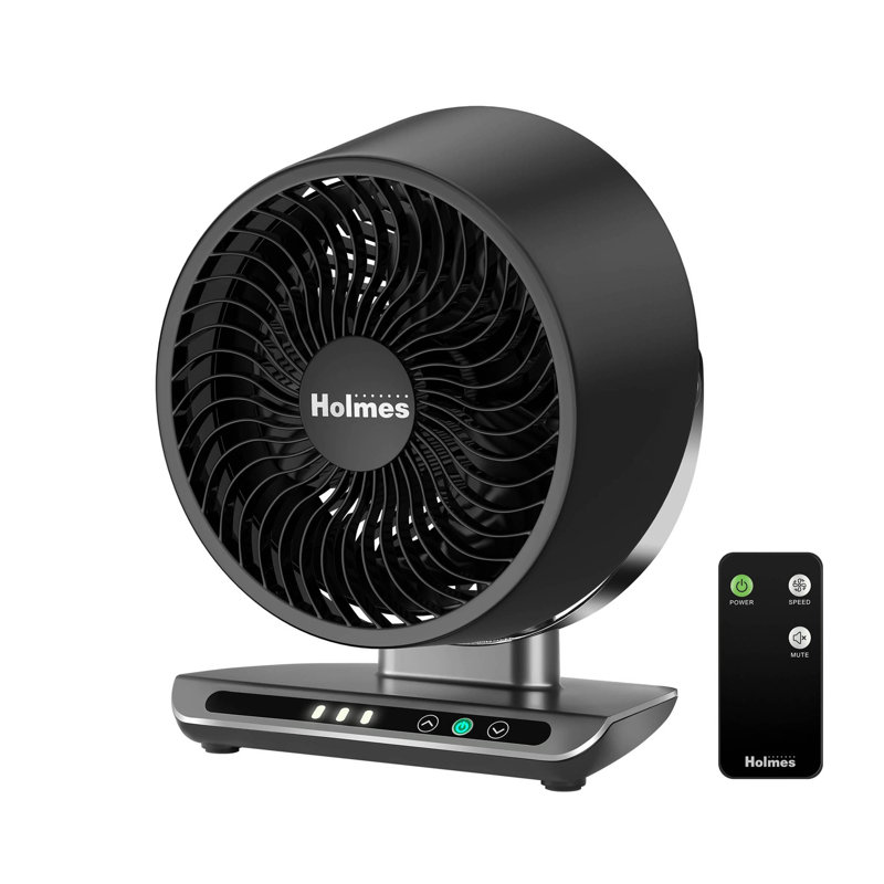 Blizzard 8" Digital Air Circulator Fan with Capacitive Touch, 3 Speeds, Remote Control