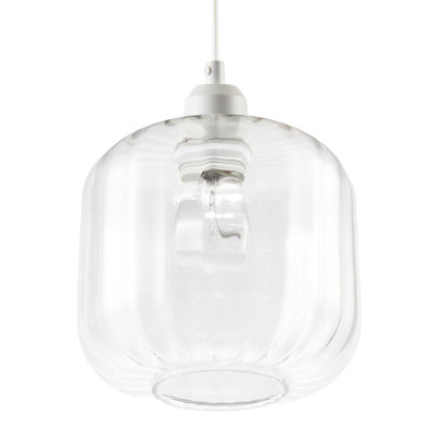20cm H Glass Square Lamp Shade ( Slip-On )