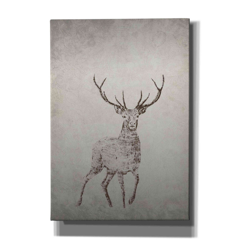 «Deer» par Incado, estampe numérique sur toile, H 26 po x l 18 po x P 0,75 po