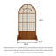 Paravent de chambre français pliable en bois massif et verre