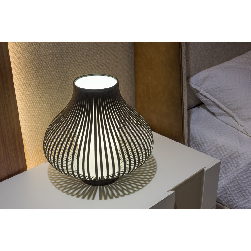 Blossom Table Lamp, Dark Gray, 28" H x 20" W x 20" D
