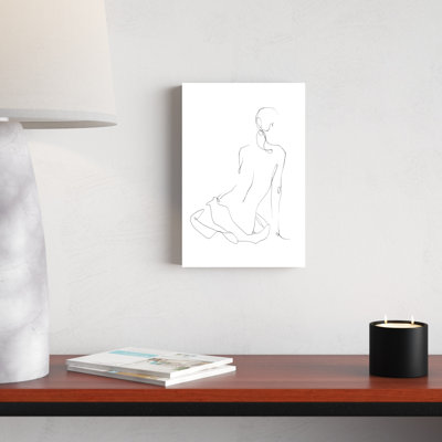«Gestural Contour I» par Ethan Harper, reproduction d'art sur toile tendue