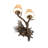 12" Wide 2 Light Left Wall Sconce