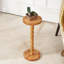 Table de bout ronde en bois massif, table à boissons à piédestal, grand support pour plante-118690974-118690972