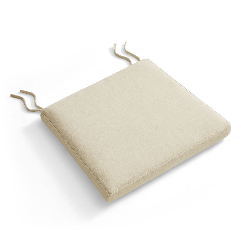 Coussin de chaise de salle à manger en lin Jax, Linen Seat/ Oak Frame