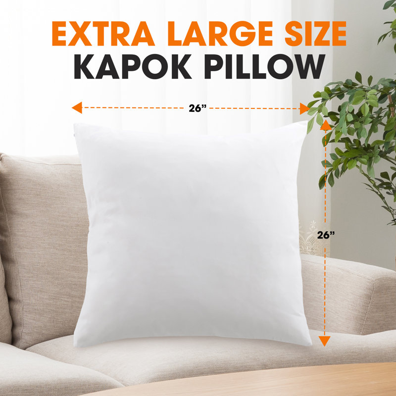Reversible Throw Pillow, 26" x 26"