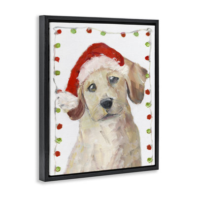 Cadre flottant Santa Paws Pup, design par Sally Swatland