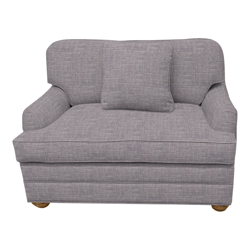 East Lake Chair, Nomad Slate Crypton® Chenille, Havana