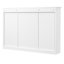 Armoire de salle de bain murale moderne 42 po, rangement polyvalent, charnière de porte, tableau, 6 tablettes ouvertes, blanc