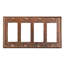 Copper Switchplate Quadruple Ground Fault/Rocker Cover GFI
