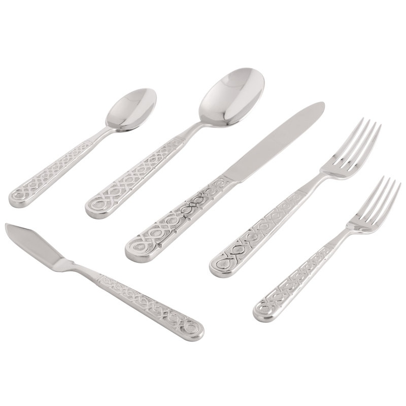 Dubai Intertwined Ribbon Stainless Steel Butter Knife Set