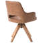MORAVIA 40cm H Upholstered Armchair in Brown