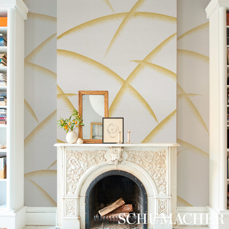 Papier peint Deco Palms, Or