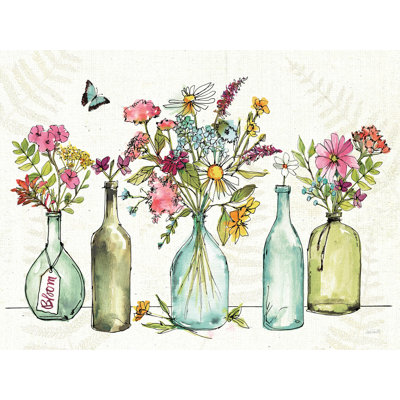 «Simply Petals I» par Anne Tavoletti - reproduction sur toile