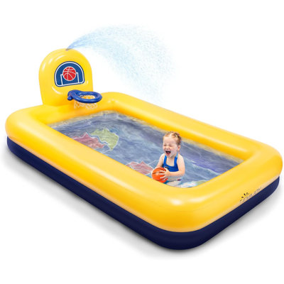 Piscine pour enfants, piscine gonflable pour enfants, piscine gonflable Summer Water Party pour la cour et le jardin 90 * 55 * 35 pouces