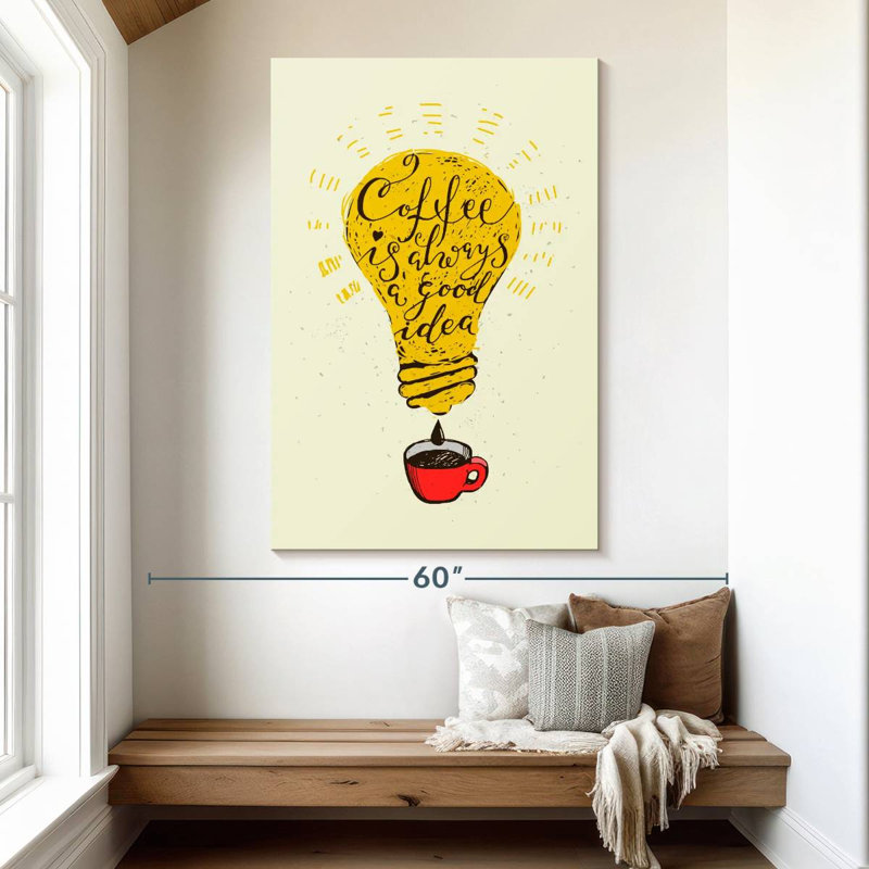 Tergel Coffee Is A Good Idea, 51" H x 34" W