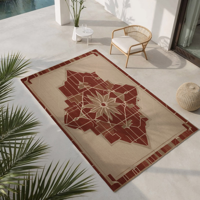Tapis abstrait et intérieur Abstract Pulse, Rectangle 1 pi 6 po x 2 pi 6 po