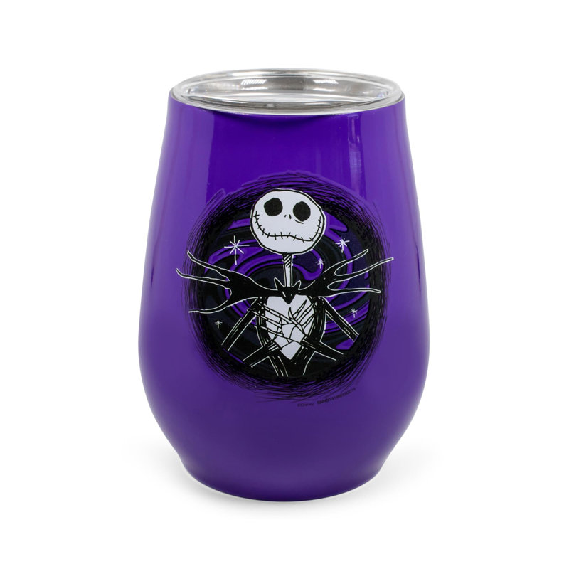 10 oz. Jack Skellington Verre à vin en acier inoxydable
