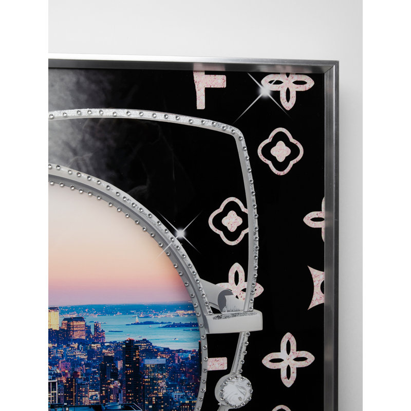 NY View Framed Picture, 120cm H x 120cm W