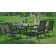 Basima Metal Patio Dining Set with Extendable Rectangular Table