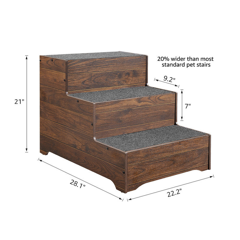 Rampe pour animaux Baylynn, Large 21'' H x 22.2'' W x 28.1'' D