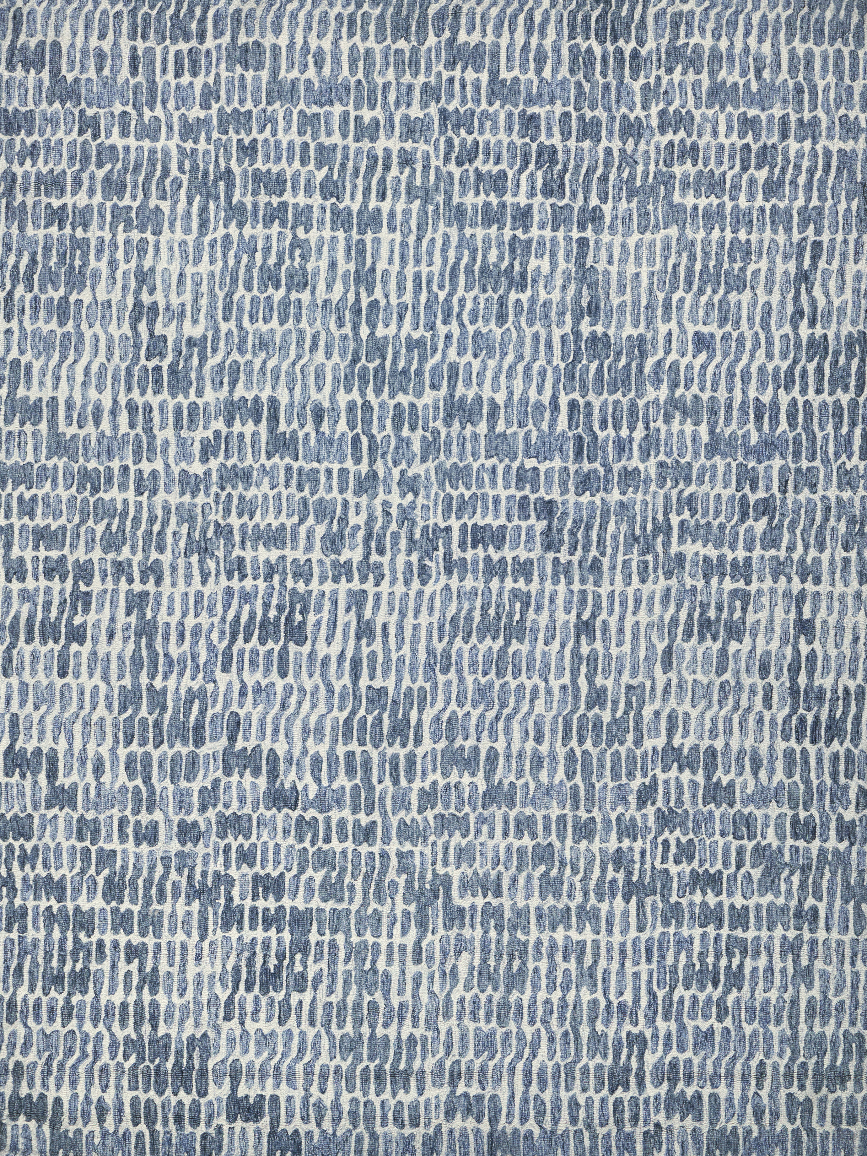 EXQUISITE RUGS Ink Blot Abstract Hand Tufted Wool Area Rug in Navy ...