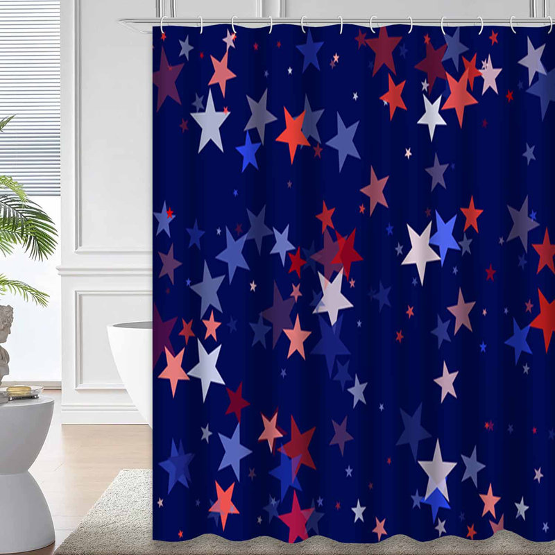 Rideau de douche American Day Stars, L 72 po x l 72 po