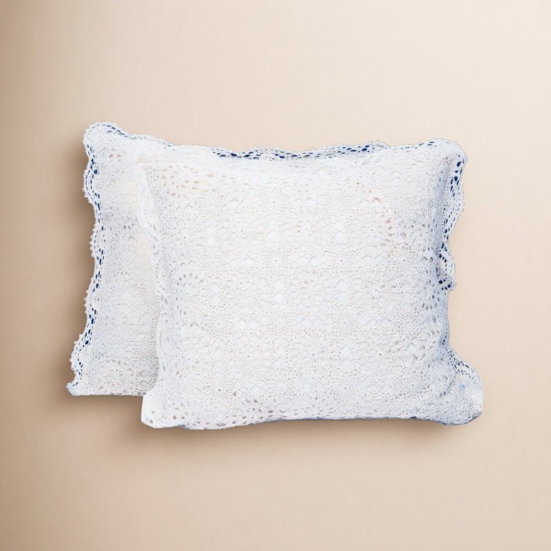 Crochet fait à la main Aveta Euro, blanc