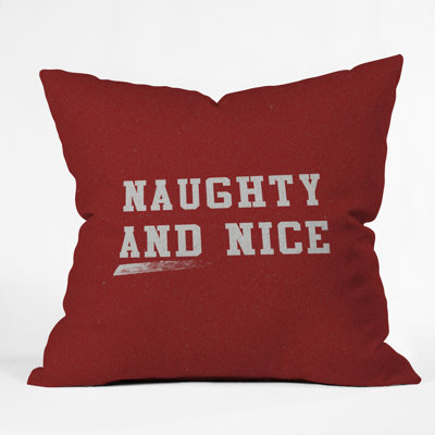 Coussin décoratif leah flores naughty et nice