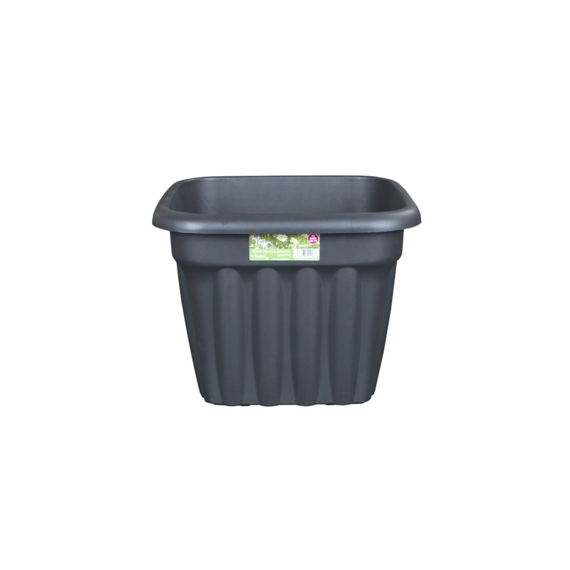 Wham Vista Square Planter, Terracotta, 30cm H x 40cm W x 40cm D, 5
