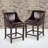 24" High Transitional Full Back Wooden Counter Height Stool with Accent Nail Trim-84895865-90139913