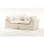 Canapé d'angle modulaire surdimensionné Cloud Couch de 190 cm de large, canapé confortable et relaxant avec assise large et profonde, revêtement en tissu gaufré 2 places.-2133458297