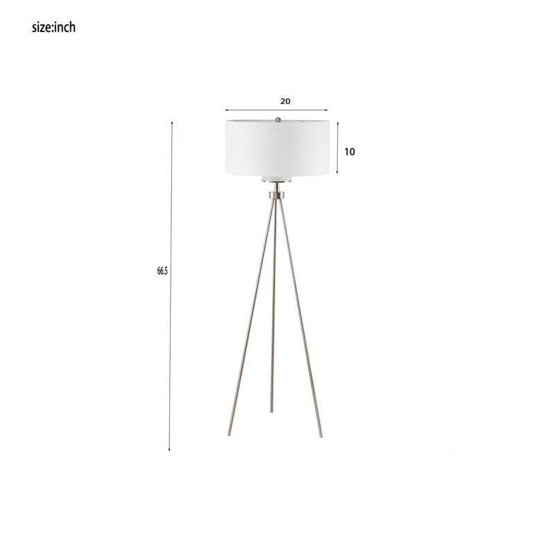 Lampe trépied DEL 66,5 po Mahleah