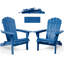 Chaise de patio pliante en bois massif avec grain, bleu marine, confortable et, pour le style détente de la pelouse, assise en plein air