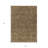 3' X 5' Brown And Taupe Floral Washable Indoor Outdoor Area Rug