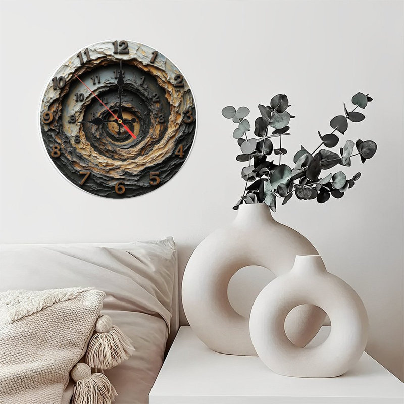 Horloge artistique à spirale