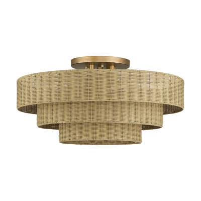 Très grande semi-encastrée 5 lumières Weavington