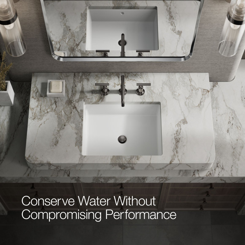 Purist Widespread Bathroom Faucet with Drain Assembly, Vibrant Titanium