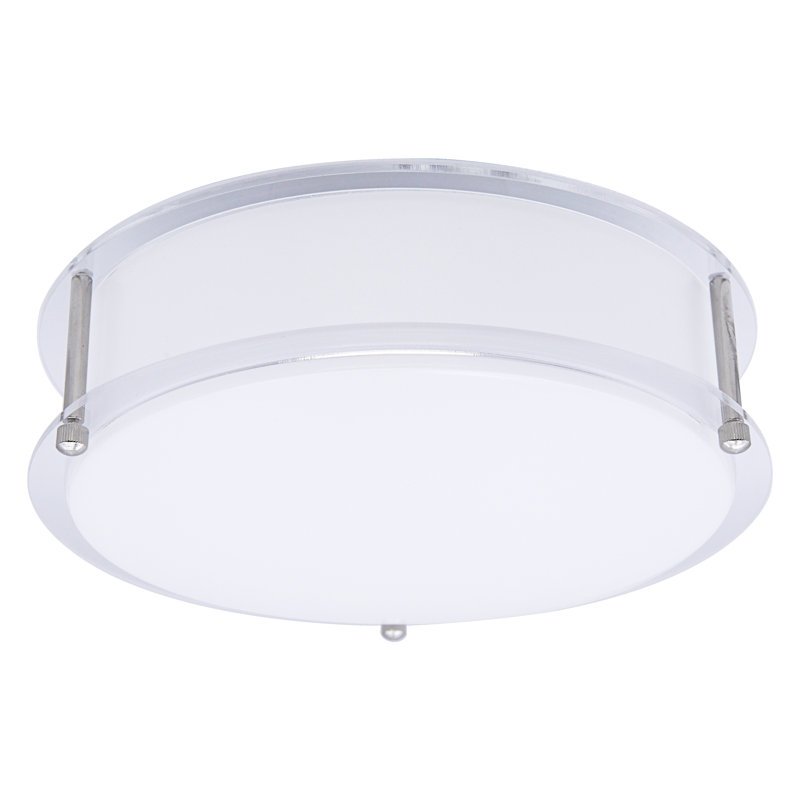 Plafonnier encastré en acrylique Fateema, H 3 po x l 10 po x P 10 po