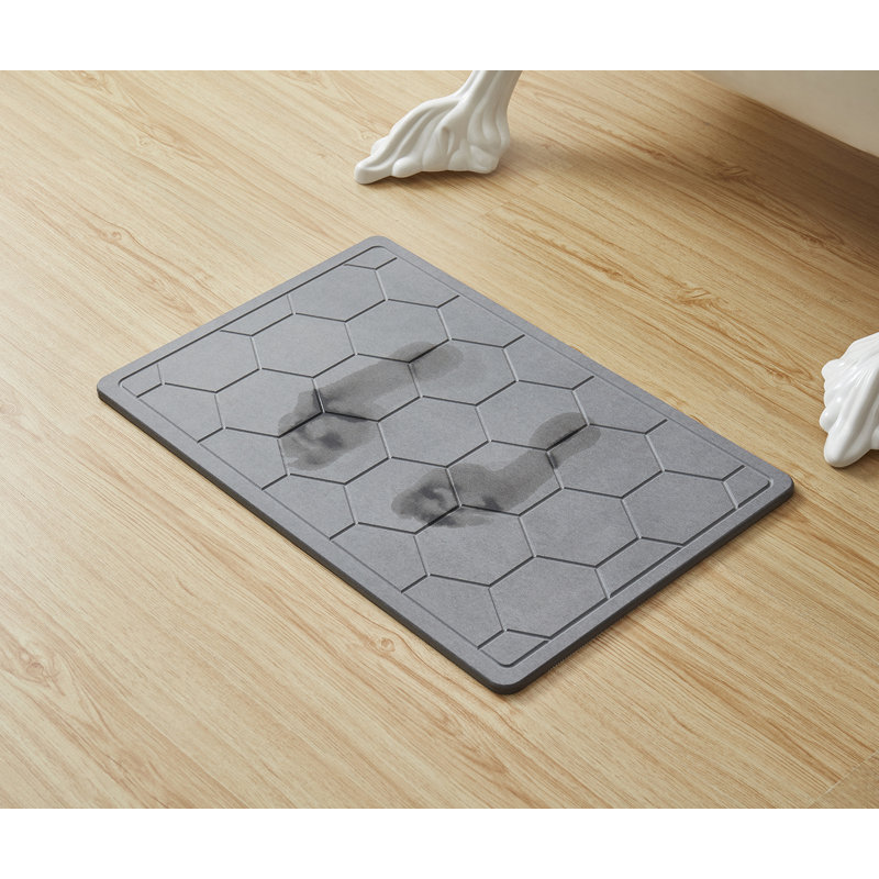 Ebern Designs Diatomaceous Earth Stone Bath Mat