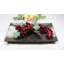Ensemble de 3 plat de service rectangulaire long en porcelaine de ton gris Hakumu 15 po x 8,5 po