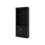 Abby Modern Wood Lower Doors Bookcase - Black