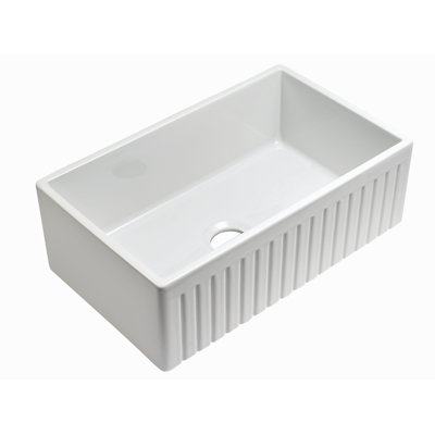 Évier de cuisine de ferme avec grille et crépine L 27 po x l 18 po Sorrel