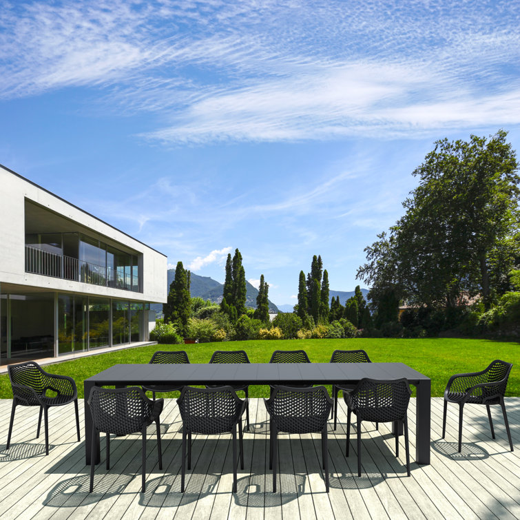 Farrah 118'' Rectangular 10 - Person Outdoor Dining Set
