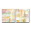«Honey Peach Floral» par Jasmine Mills - ensemble de 2 reproductions d'art sur toiles tendues-23209552