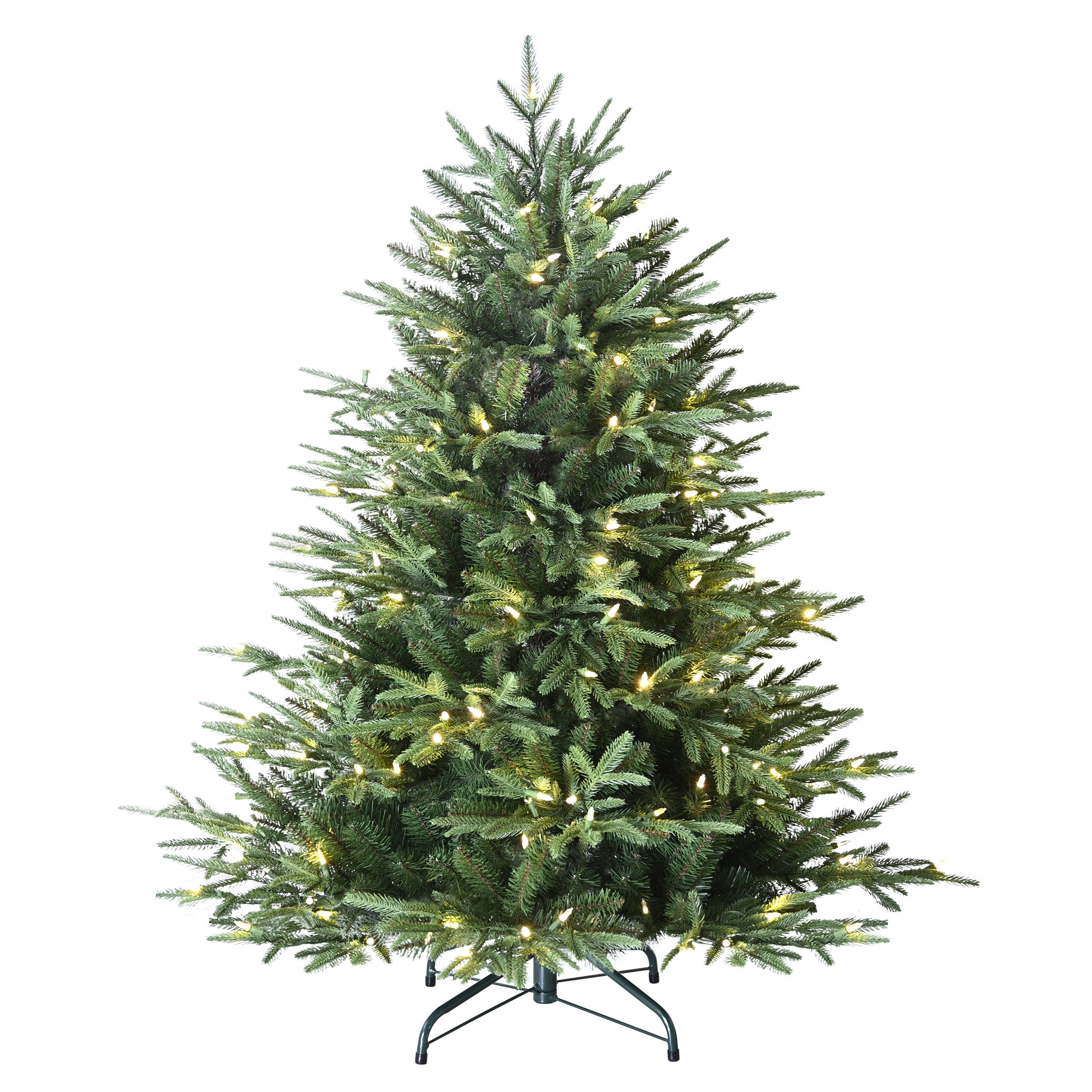 8.5' Pre-Lit Artificial Fraser Fir Tree with 1400 Dual-Color LED Lights and a Fresh Christmas Tree Scent Dispenser, 4.5' H