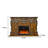 73.23"Brown Solid Wood Simulated Flame Electric Fireplace-482350950